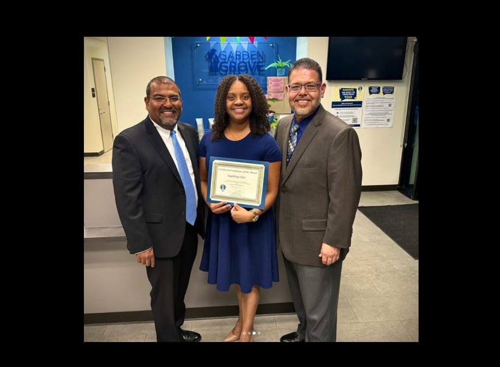 Ms. Chin recieved GGUSD's Employee of the Month Award for April 2025
