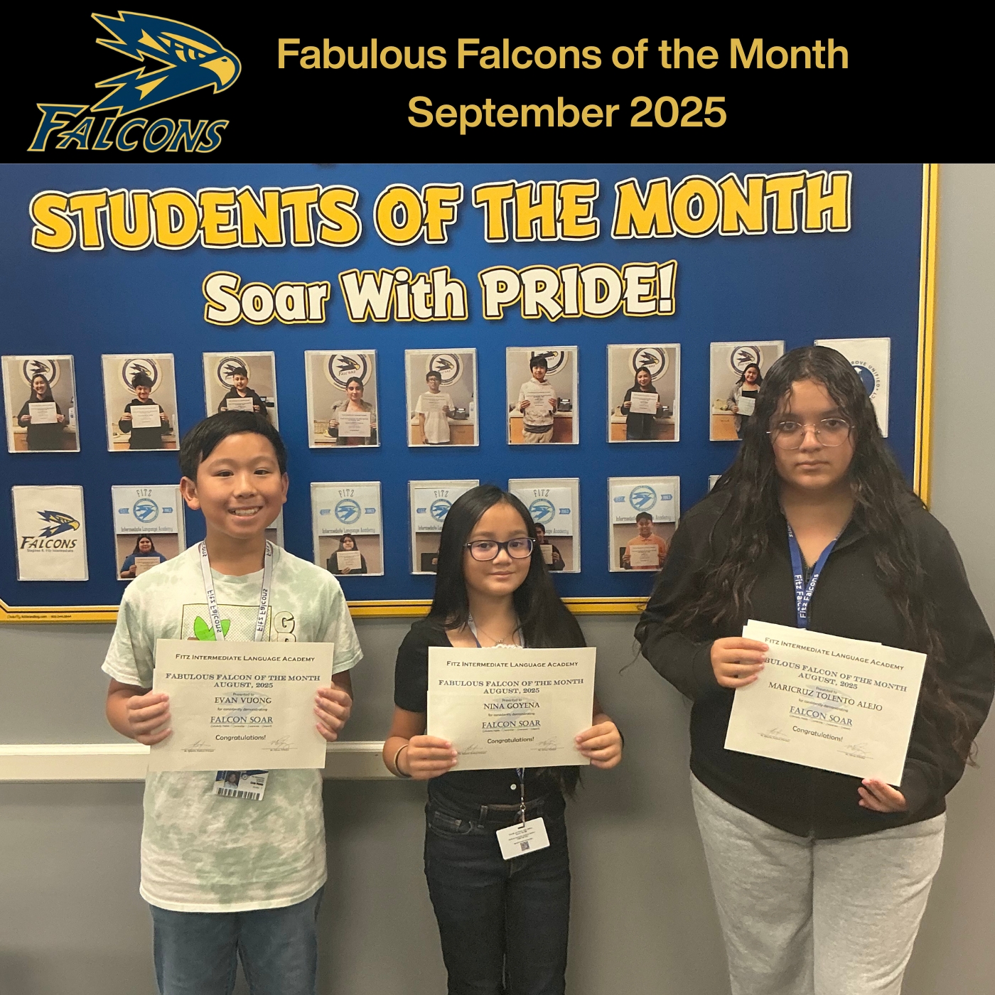 Fabulous Falcons for September 2025
