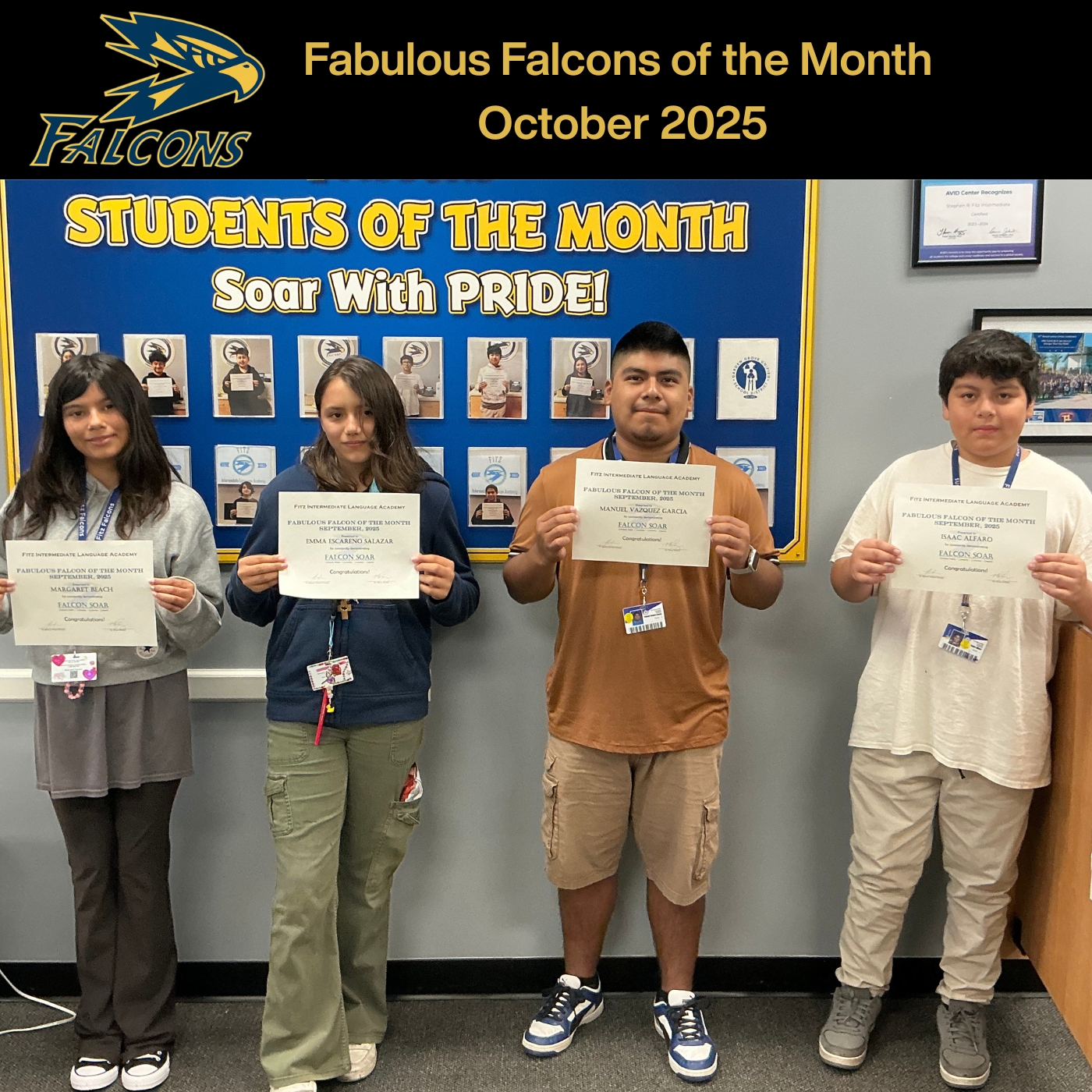 Fabulous Falcons for October 2025