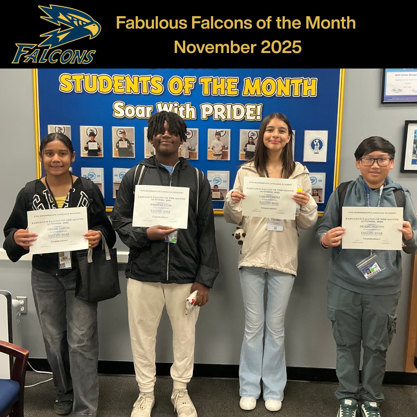 Fabulous Falcons for November 2025