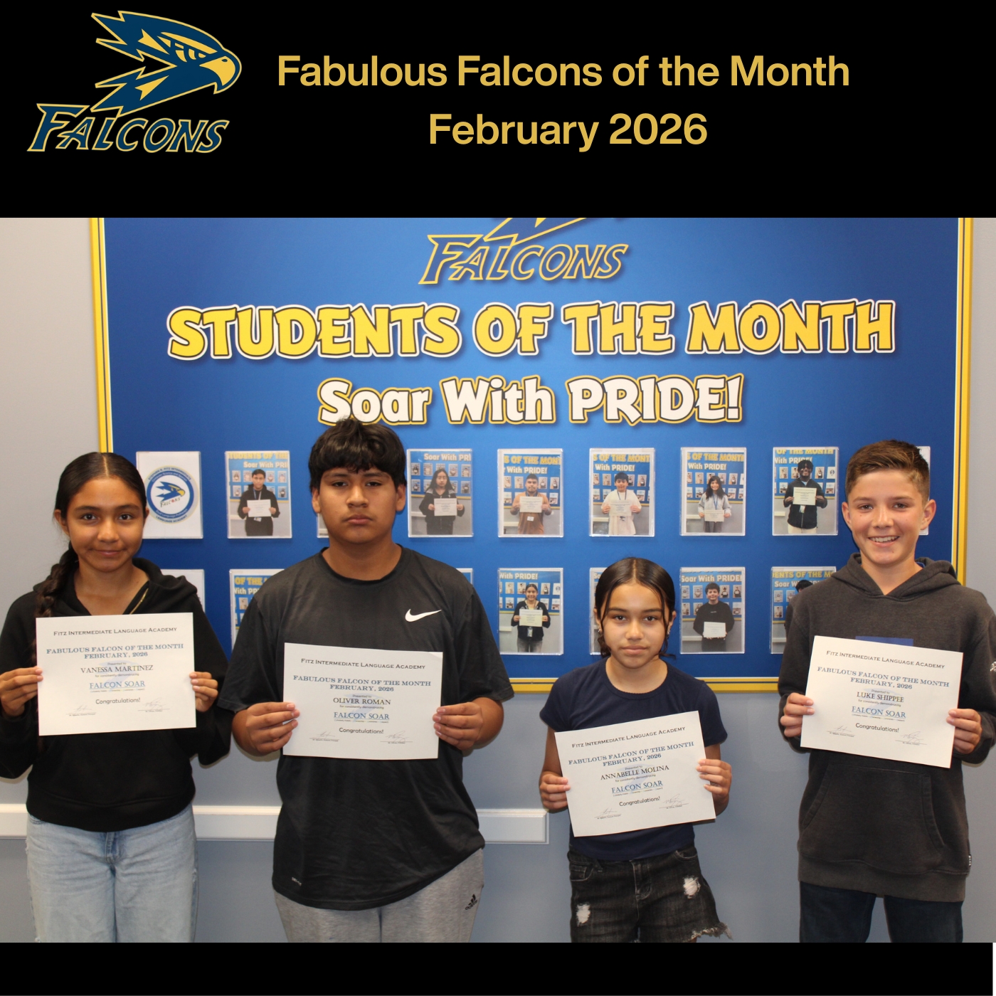 Fabulous Falcons for February 2026