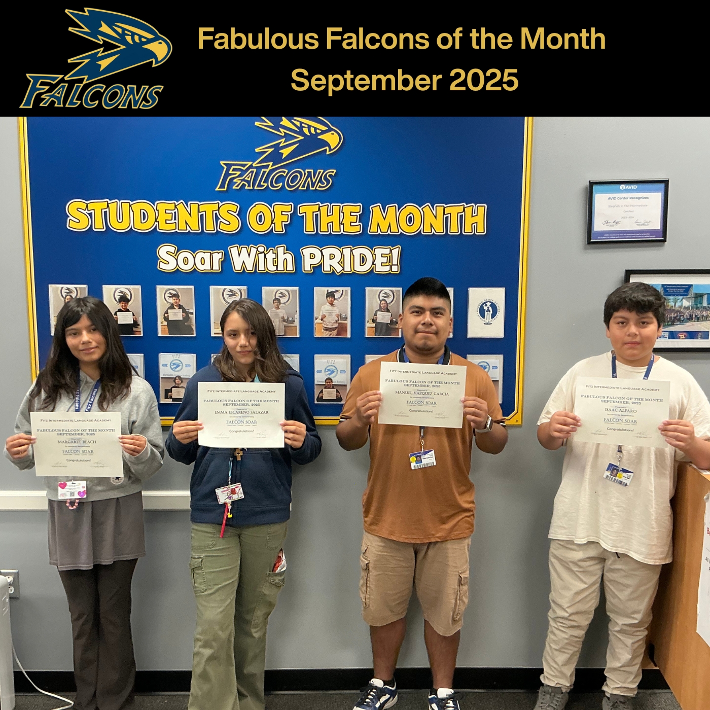 Fabulous Falcons for September 2025